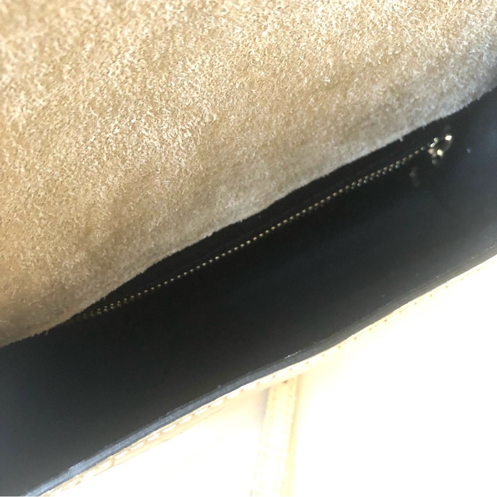 House Of Harlow 1960 Croco Embossed Leather Structured Crossbody/Shoulder Bag - Picture 9 of 14